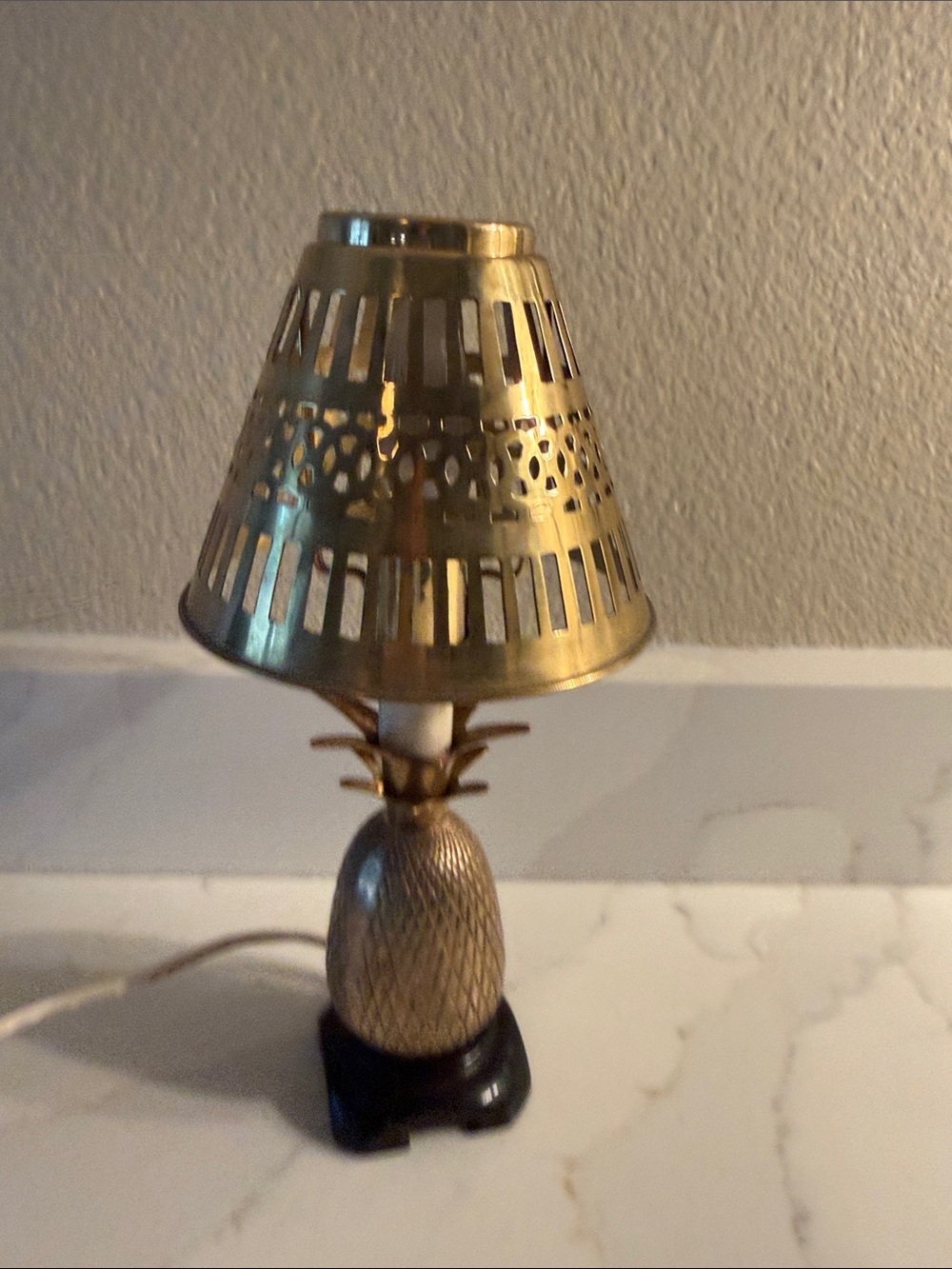 Vintage Brass Bouillotte Shades Set of 2